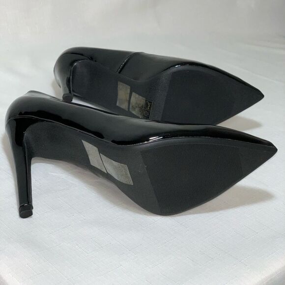 SCHEME High Heel Shoes Women's 8 Black Stiletto Classic Slip On Pointy Toe Pumps - Picture 5 of 10